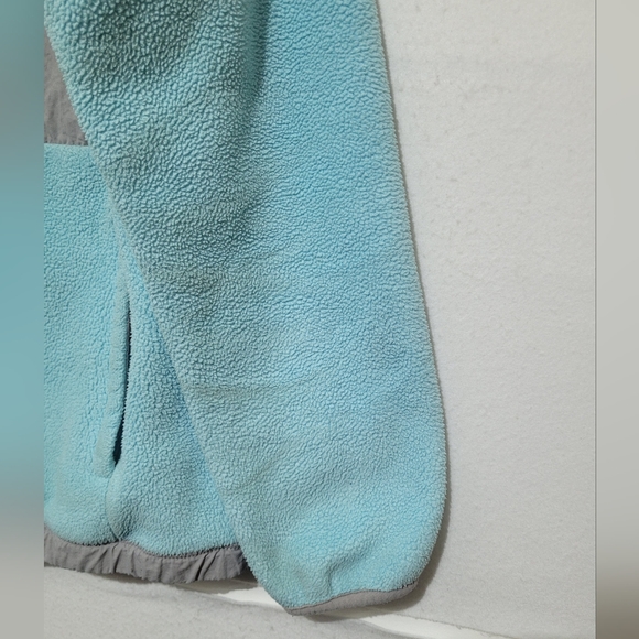 THE NORTH FACE DENALI POLARTEC FLEECE GIRL'S SIZE L(14-16) JACKET TURQUOISE/GRAY - Picture 15 of 16